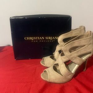 Christian Siriano "Jassica" Crisscross Heel Size 10